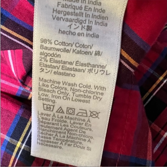 J Crew Factory Plaid top - L - Picture 4 of 7